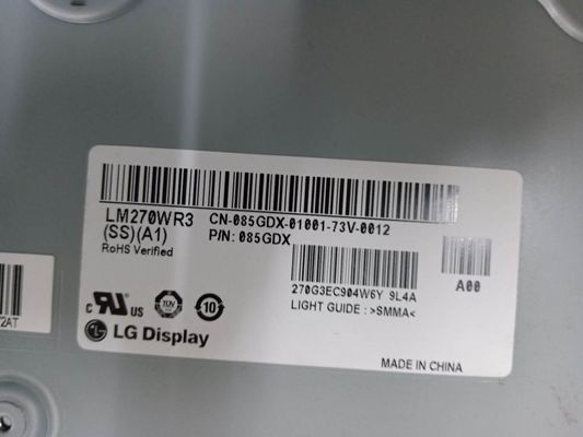 panel LCD industrial LM270WR3-SSA1 350cd/M2 de los 27in 163PPI 3480x2160