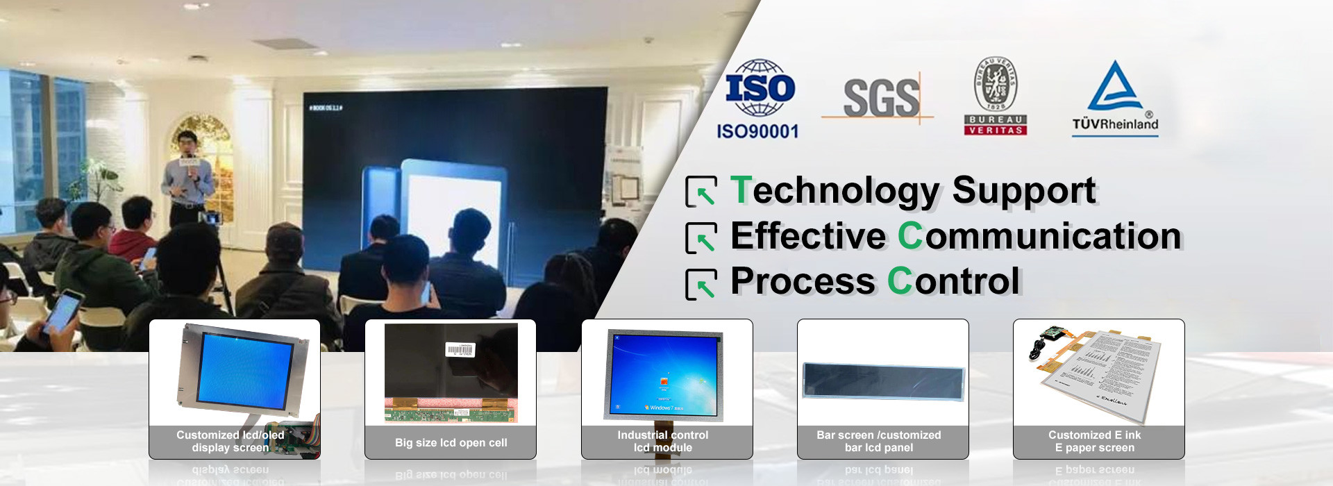 calidad Display LCD con tinta Fábrica