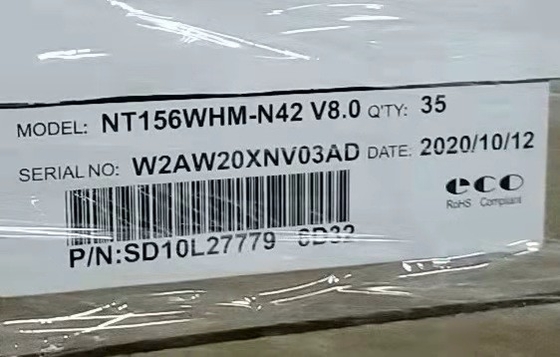 comprar 220 cd/m2 Monitor industrial de LCD de 15,6 pulgadas IPS WLED 100PPI NT156WHM-N42 online manufacture