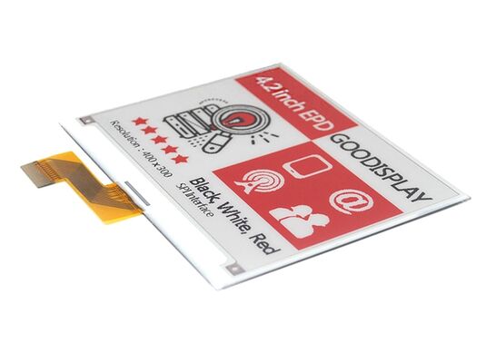 Un buen precio. Pantalla E Ink de 4.2 pulgadas y 3 colores con actualización rápida de 10 s y actualización parcial para etiquetas electrónicas de estantería en línea