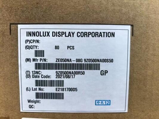 Un buen precio. Innolux 5 pulgadas Monitor LCD ZE050NA-08G con 640 * 480 píxeles 159PPI y conector 50PIN para el teléfono de puerta de vídeo en línea