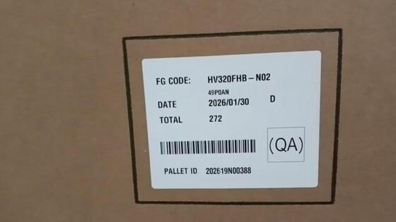 Pantalla LCD de TV BOE de 32 pulgadas HV320FHB-N02 con resolución de 1920*1080 píxeles, 16.7M de colores y conector de 51 pines