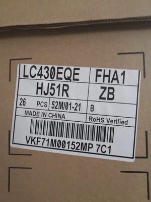 Un buen precio. LC430EQE FHA1 llevó el panel de exhibición de la TV, 3840 * 2160 pixeles llevados exhiben las pantallas de la TV en línea