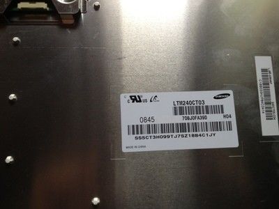 Un buen precio. 16.7M Pantalla táctil de color de alta resolución Samsung 24 pulgadas 30 pin 4000cd/m2 LTM240CT03 en línea